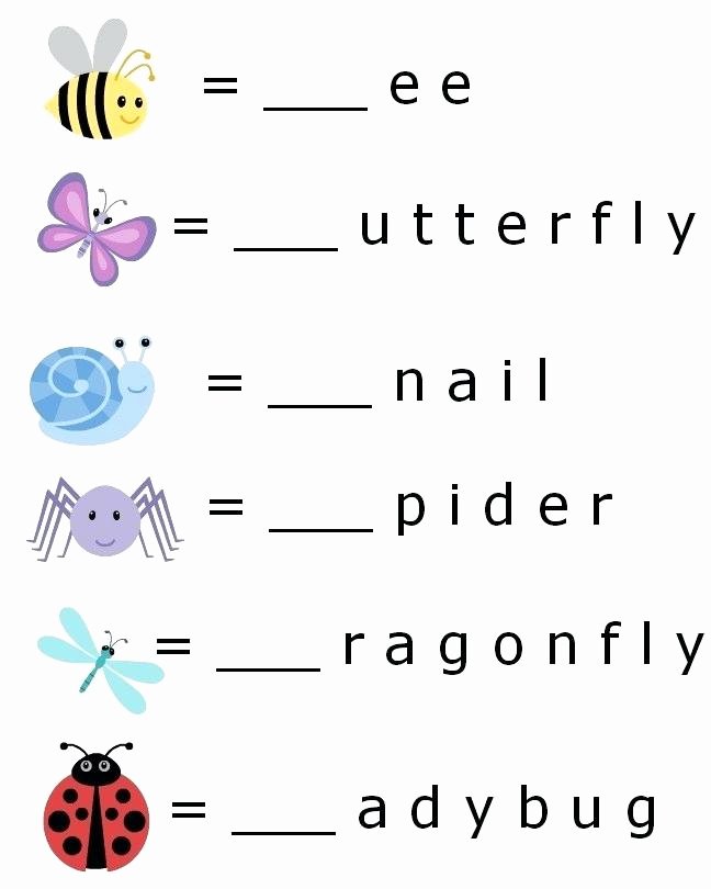 Preschool Bug Worksheets Printable Educational Worksheets