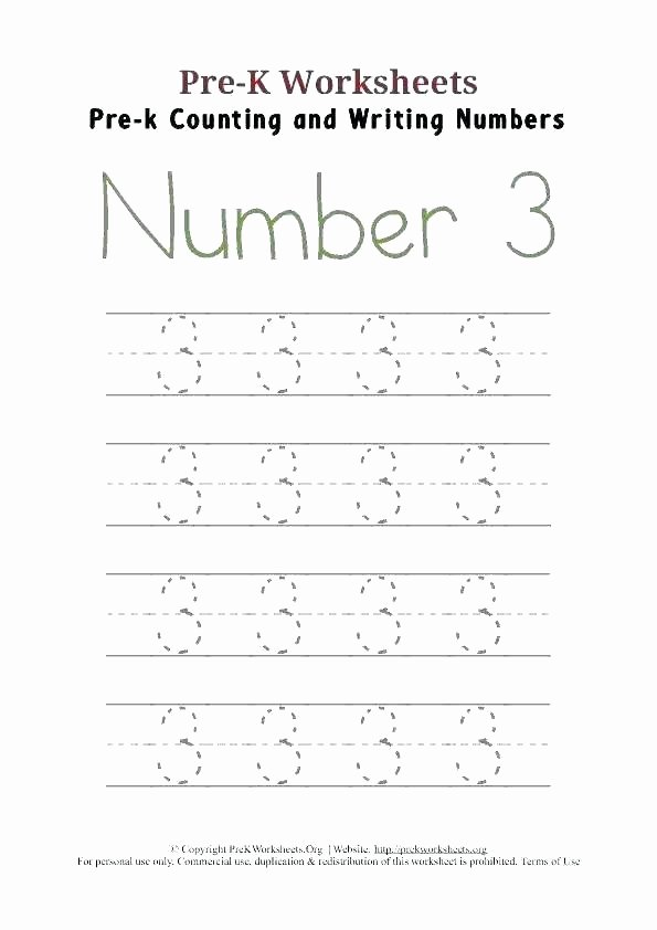 Preschool Number Tracing Inspirational Kindergarten Worksheets Fresh K Number Elegant 26 Preschool
