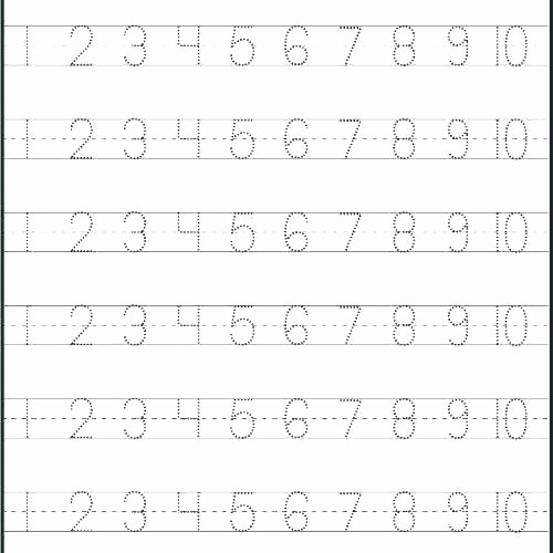 Preschool Number Tracing New Number 5 Worksheets