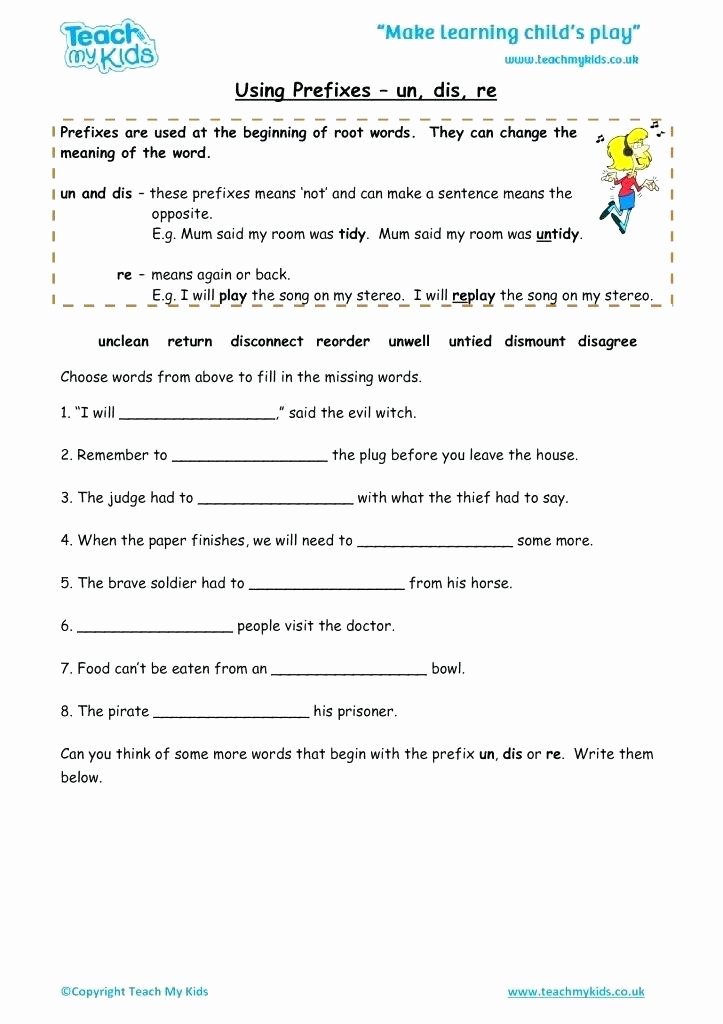 Preschool Opposite Worksheet Using Prefixes Dis Re Education Worksheets for Preschoolers