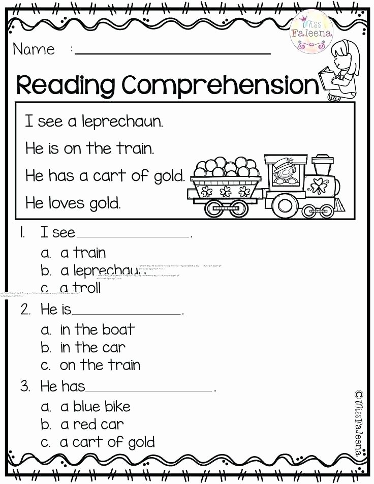 Preschool Reading Comprehension Worksheets Worksheets Listening Prehension Worksheets Kindergarten