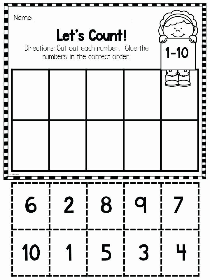 Preschool Sequencing Worksheets Counting and Number Recognition Worksheets