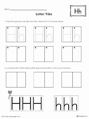 Preschool Worksheets Letter B Letter H Worksheets for Preschool