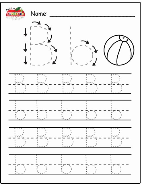 Preschool Worksheets Letter B Trace Letters Preschool Lesson Plans