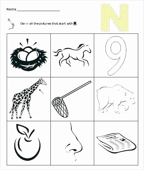 Preschool Worksheets Letter B Worksheets Letter N Kindergarten Download them and Try to