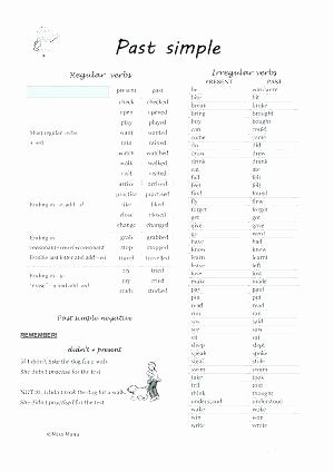 Present Progressive In Spanish Worksheet Past Simple Irregular Verbs Worksheet Free Printable Sent