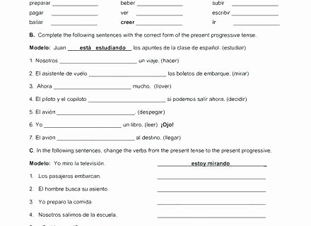 Present Progressive Spanish Worksheet Free Printable Spanish Worksheets for Beginners – Pachislot