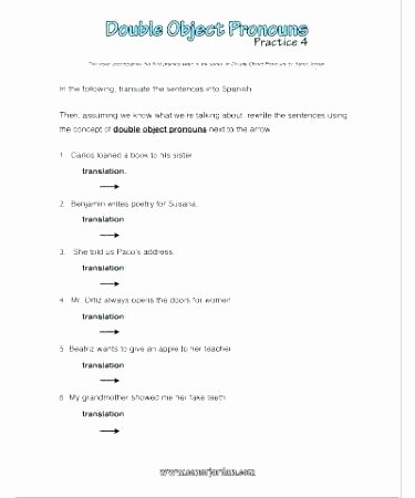 Present Progressive Spanish Worksheet Spanish to English Translation Worksheets