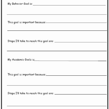 Printable Following Directions Worksheets Printable Worksheets for Back to School Goal Setting