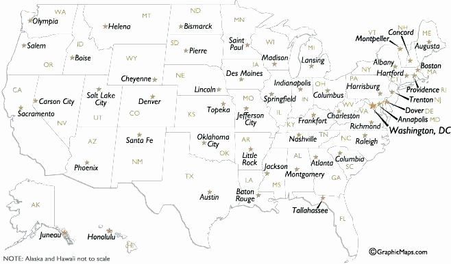 Printable State Capital Quiz United States Map Of States and Capitals – Ricenbeans