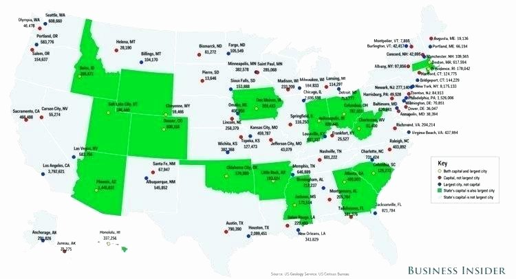 Printable State Capitals Quiz Map Of the 50 States and Capitals – Zetavape