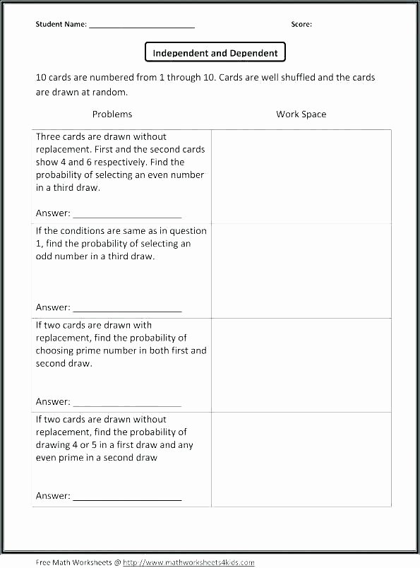 Probability Worksheets 7th Grade Pdf Basic Probability Worksheet Unique Food Chain Types Archives