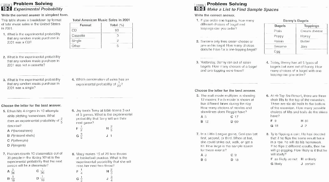 Probability Worksheets 7th Grade Pdf Probability Worksheet Grade 7 Activities Worksheets for 5