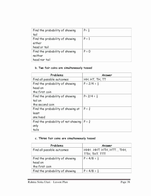 Probability Worksheets with Answers Pdf Elegant Probability Worksheets Grade 8 Probability Worksheets Grade