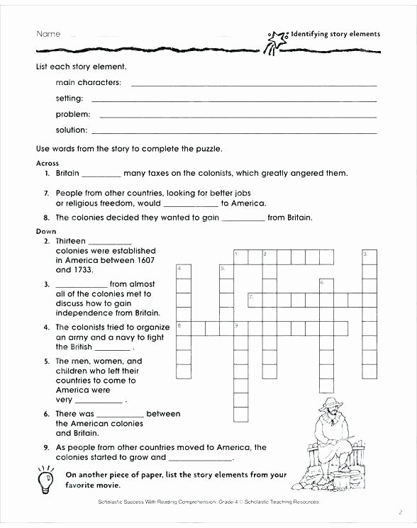 Problem and solution Reading Worksheets Beautiful Story Elements Worksheets 2nd Grade