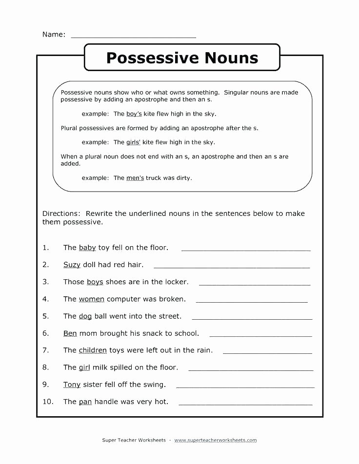 Pronoun Worksheet for 2nd Grade Pronoun Practice Worksheets
