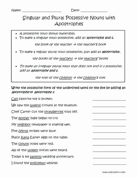 Pronoun Worksheet for 2nd Grade Pronoun Worksheet 3 Relative Possessive Pronouns Nouns