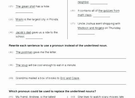 Pronoun Worksheets 2nd Grade Choosing Pronouns Worksheet Free Reflexive Pronouns