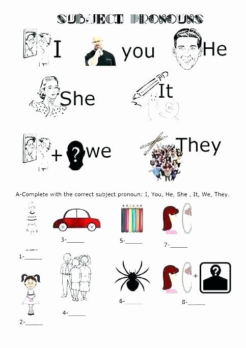 Pronoun Worksheets 2nd Grade We and they Worksheets