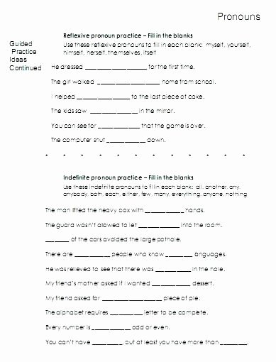 later developing pronoun worksheets and activities printable kinds of pronouns for grade 5 with answers fill in the