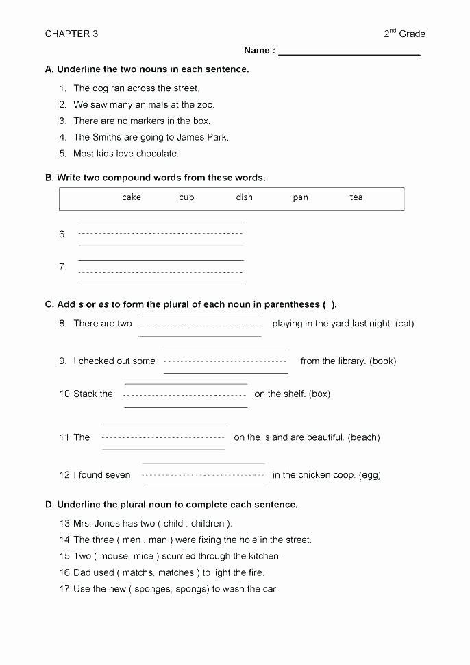 Pronouns Worksheet 2nd Grade Worksheets On Pronoun – butterbeebetty