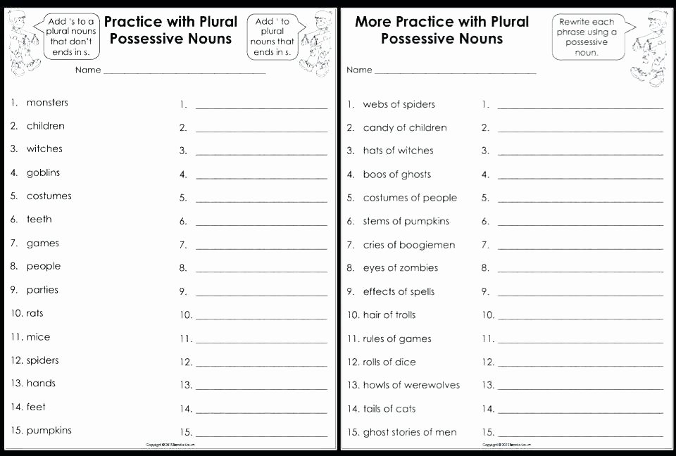 Pronouns Worksheets 5th Grade Teaching Pronouns Worksheets Free Possessive Worksheet Nouns