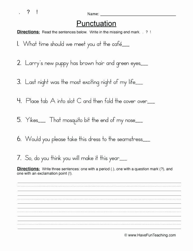 Quotation Worksheets 4th Grade Snapshot Image Punctuation Worksheets 3 and Grade