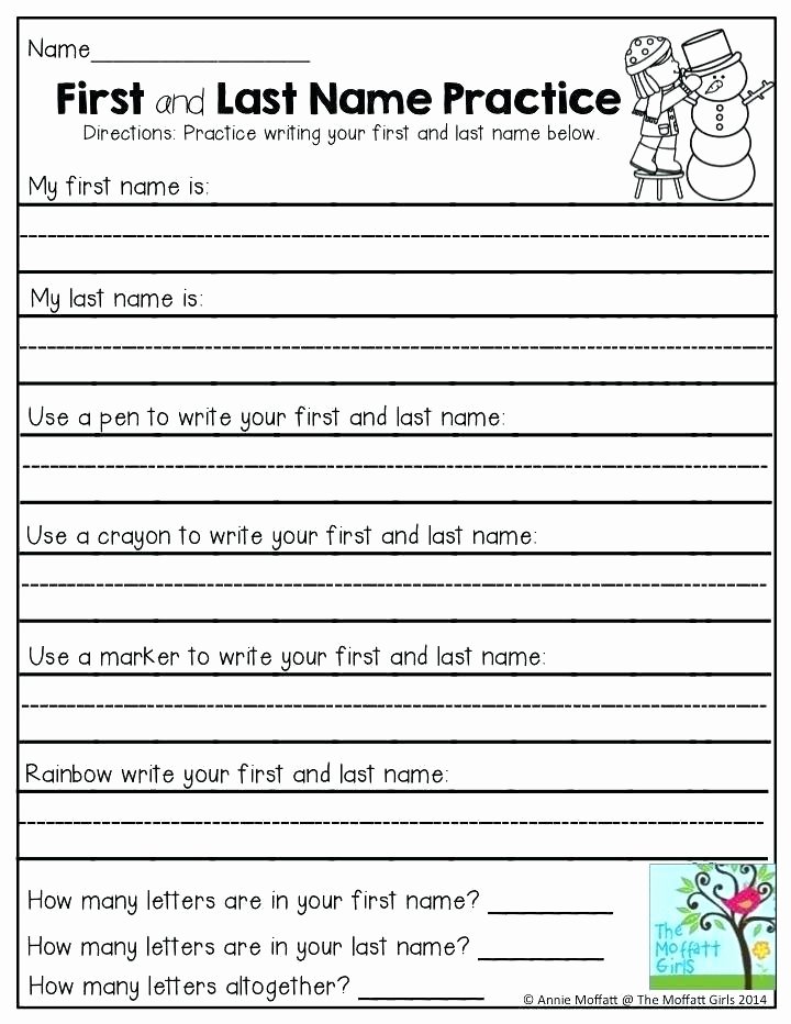 Rainbow Worksheets Preschool Kindergarten Name Writing Worksheets