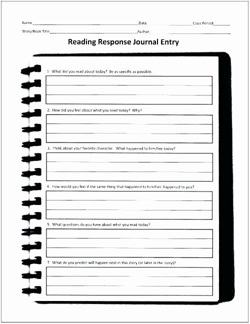 Reading A Calendar Worksheets Response the Whipping Boy Reading Journal Template
