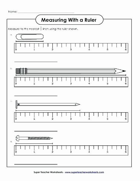 Reading A Ruler Worksheet Answers How to Read A Ruler Worksheet Awesome Measuring Worksheets