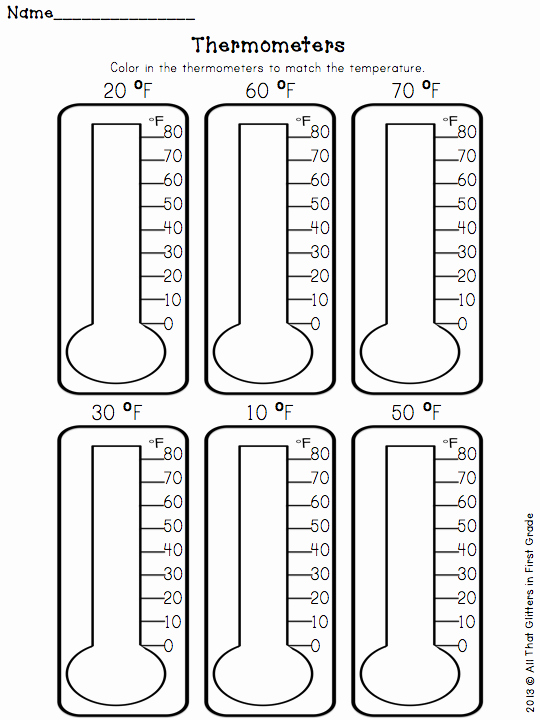 Reading A thermometer Worksheet Reading thermometers Worksheet 1 Worksheet