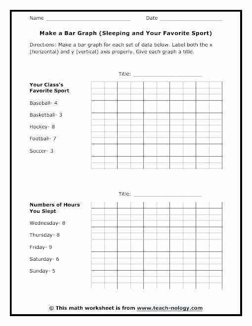 Reading Charts and Graphs Worksheet Bar Graph Worksheets 1st Grade
