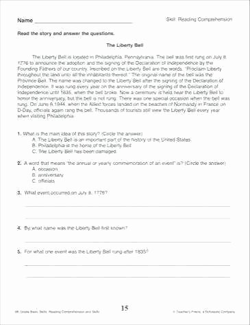 Reading Comprehension Worksheets 6th Grade 6th Grade Reading Prehension Worksheets