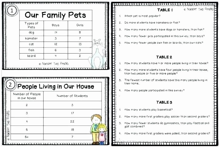 Reading Pictograph Worksheets 4th Grade Frequency Table Worksheets