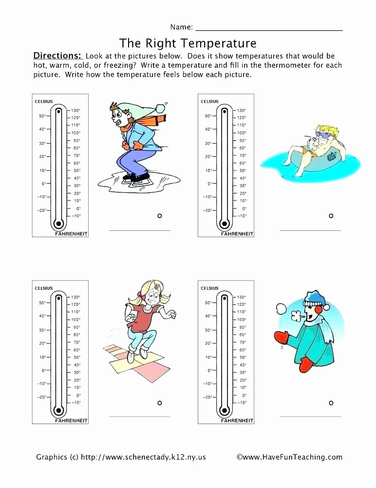 Reading Scales Worksheets Printable Temperature Worksheets Reading thermometers Free A