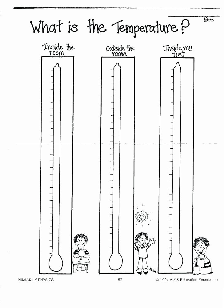 Reading thermometers Worksheet Answers Heat and Its Measurement Worksheet Answers Amazing Measuring