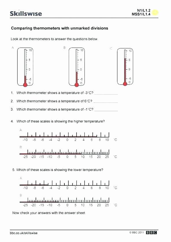 Reading thermometers Worksheet Answers thermometer Worksheets – Uasporting