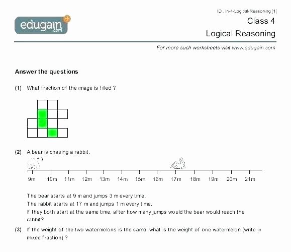 Reasoning Worksheets for Grade 1 Elegant Logical Reasoning Worksheets for Grade 3 4 Elegant Best