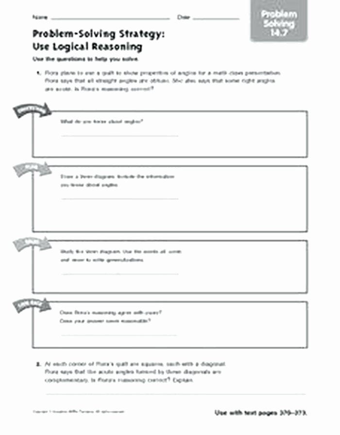 Reasoning Worksheets for Grade 1 Inspirational Logical Reasoning Worksheets