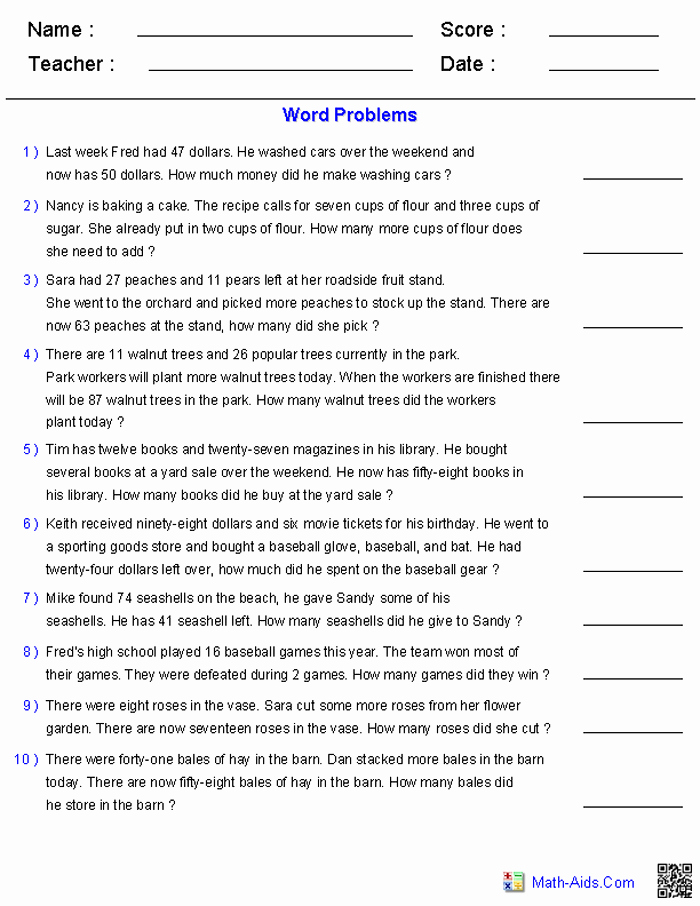 Reasoning Worksheets for Grade 1 Lovely 16 Word Problems Math Reasoning Worksheets for 6th Grade