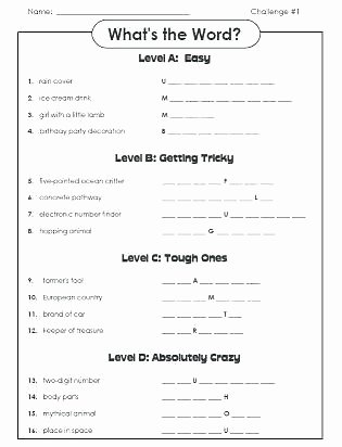 Rebus Puzzles for Kids Worksheet English Brain Teasers Worksheets