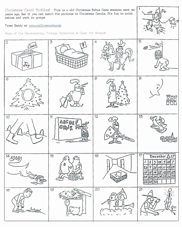 Rebus Puzzles for Middle School Christmas Math Puzzle Worksheets