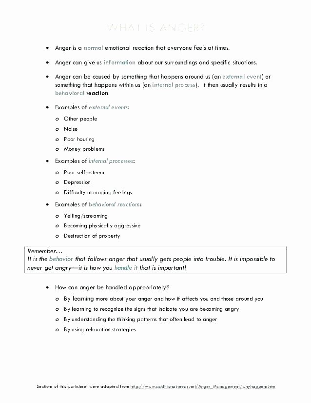 Recognizing Emotions Worksheets Relaxation Worksheets