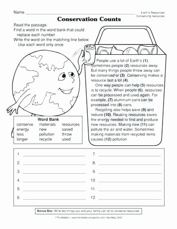 Recycle Worksheets for Kindergarten Luxury Conservation Of Number Worksheets