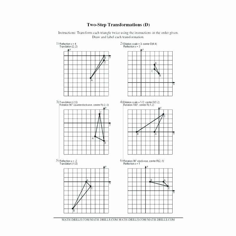 Reflection and Translation Worksheets Geometry Transformation Worksheets – Uasporting