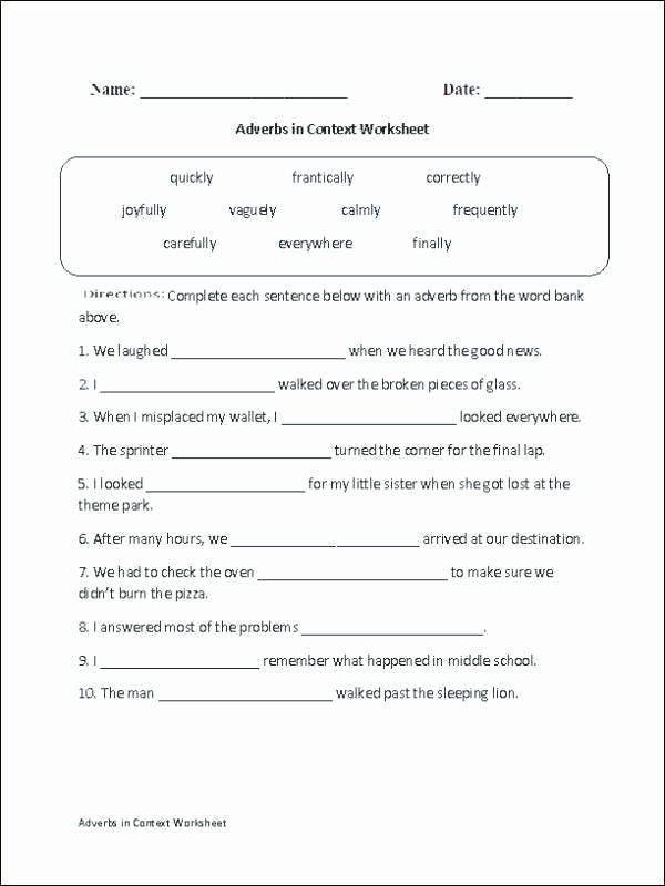 Relative Adverbs Worksheet 4th Grade Adverb Practice Worksheet Adverbs Worksheets 4th Grade