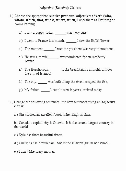 Relative Adverbs Worksheet 4th Grade Adverbial Phrases Printable Worksheets Grade 4 Explanation