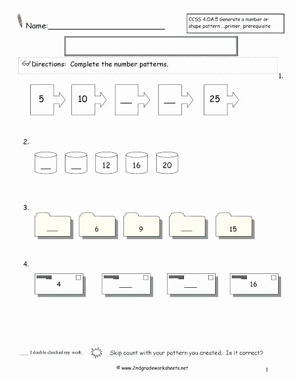 Repeated Pattern Worksheets Math Number Patterns Worksheets