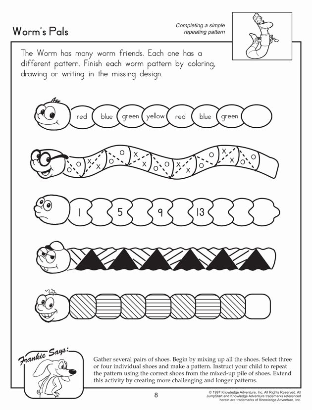 Repeated Pattern Worksheets Repeating Patterns Worksheets Woodworking Projects &amp; Plans