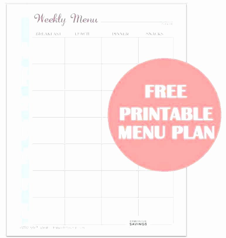 Restaurant Math Worksheets Free Printable Menu Plan Worksheet Passion for Savings